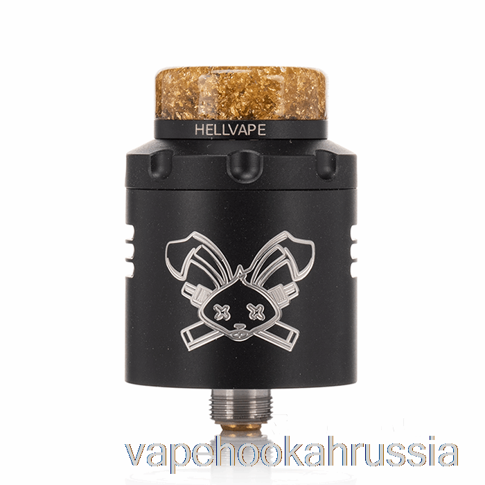 Vape Russia Hellvape Dead Rabbit V3 24 мм RDA матовый черный (белый логотип)